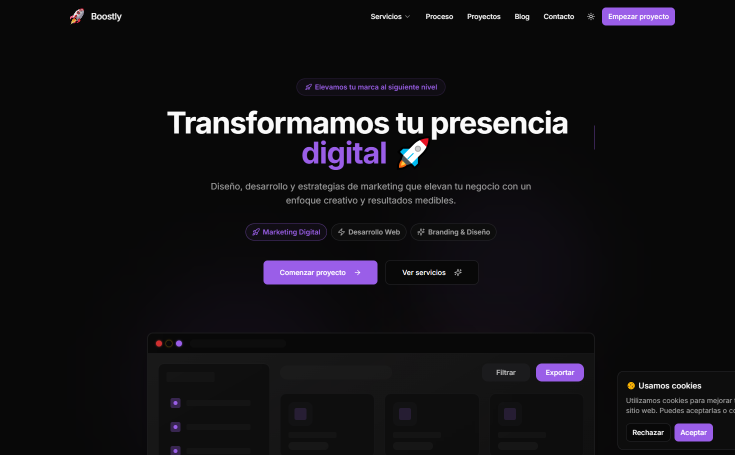 Imagen del proyecto Boostly